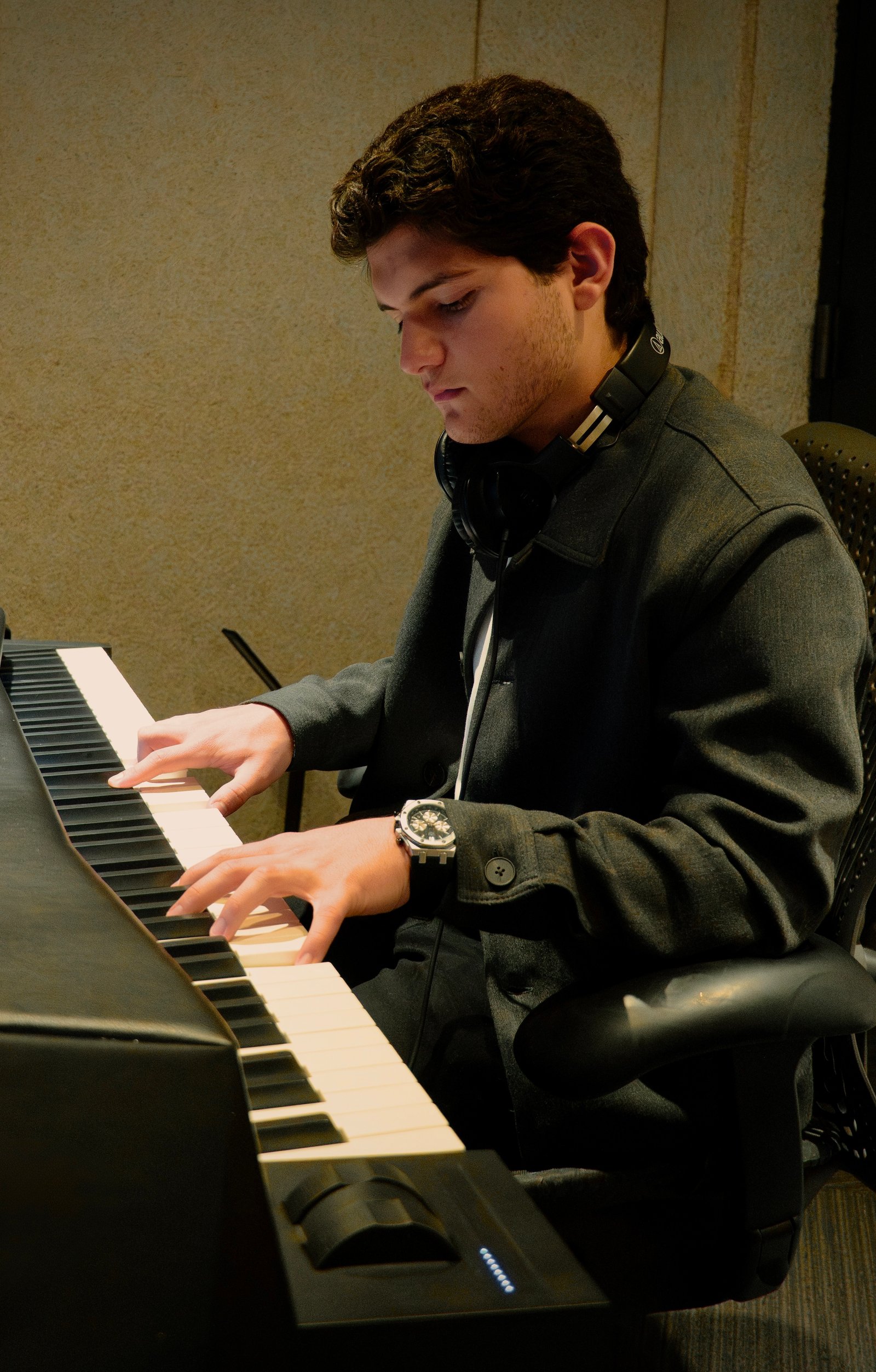 Productor musical en estudio